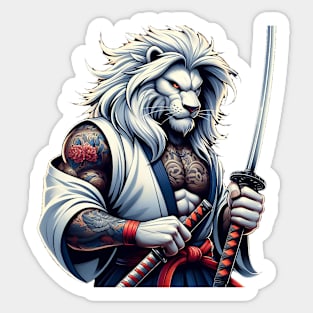 Lion king samurai Sticker